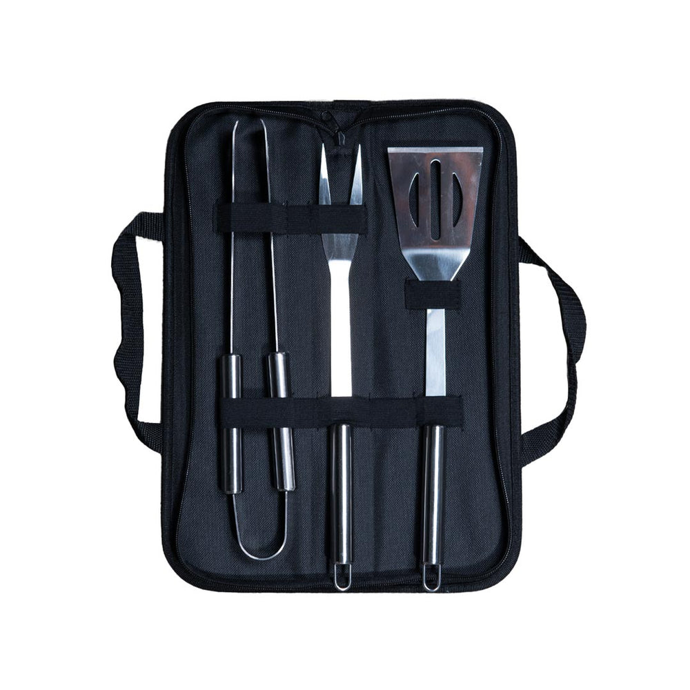 3-Piece Coolina BBQ Stainless Set W/Bag