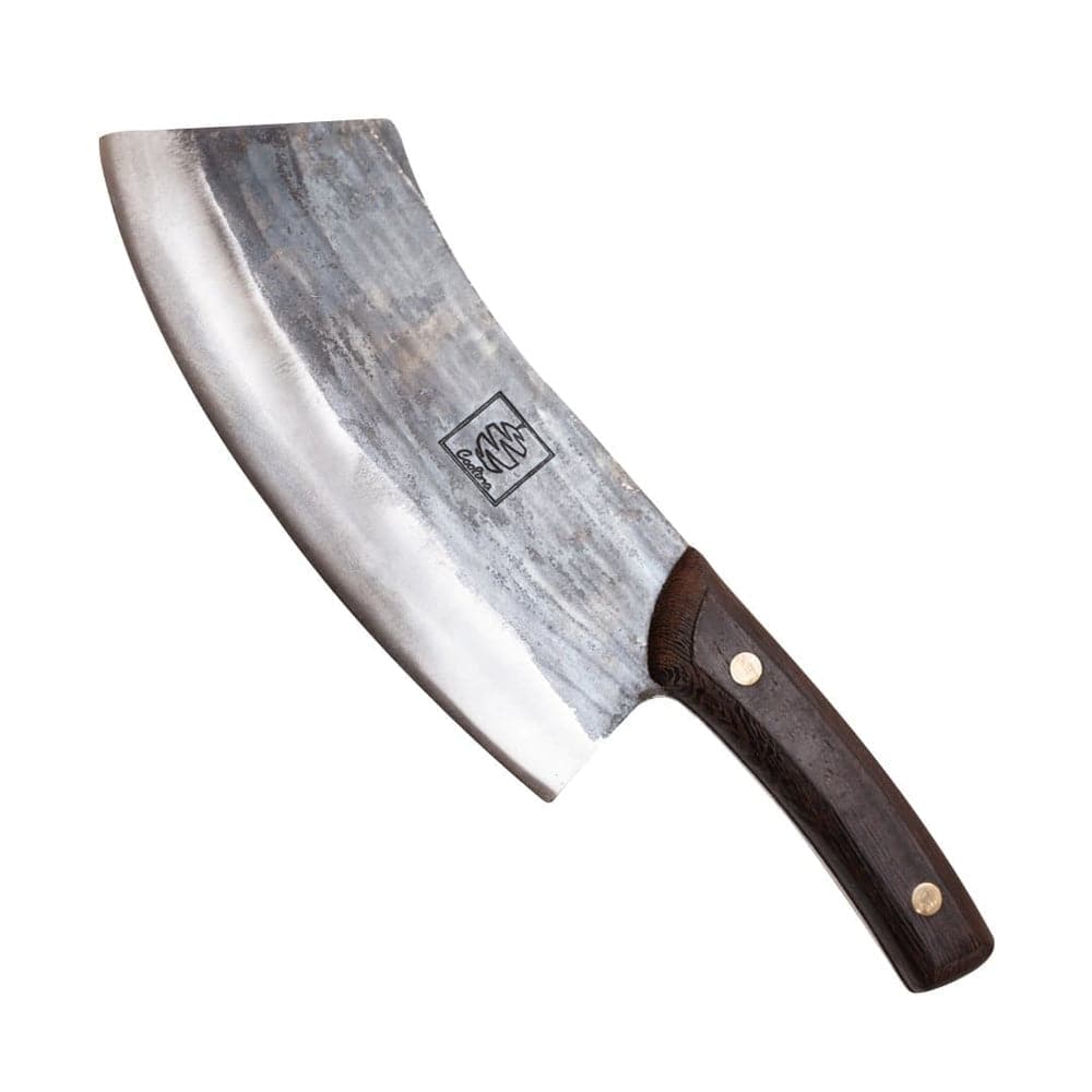 COOLINA Altomino Handmade Butcher Knife, 5.7-in Manganese Steel Blade,  Hand-forged Chinese Knife for Meat and Deboning